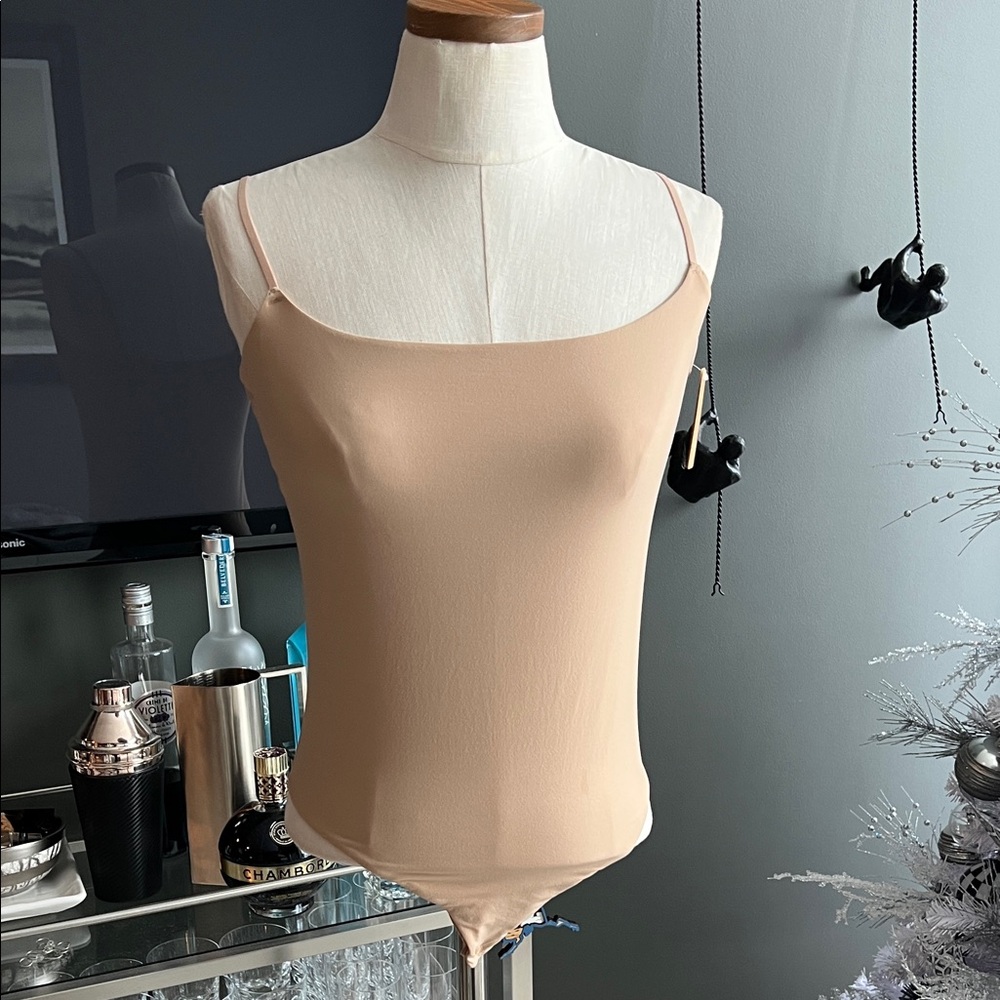 New SKIMS Fits Everybody Camisole Thong Bodysuit in Ochre Size 2X